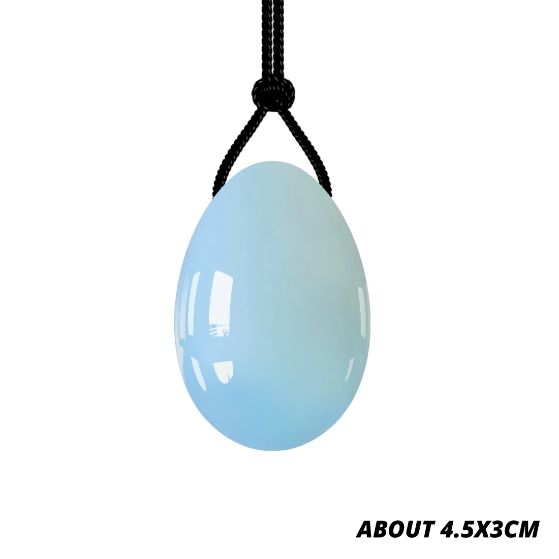 Large Opalite Egg Дропшиппинг Опалит Йони яйцо Палочка Набор натуральный Высокое качество массаж просверленное яйцо для упражнений Кегеля забота о здоровье - Цвет: Large Opalite Egg