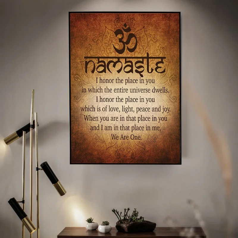 Namaste-Buddhist-Inspirational-Motivational-Spiritual-Yoga-Quote-Print-And-Poster-Canvas-Painting-Pictures-For-Home-Decor (1)