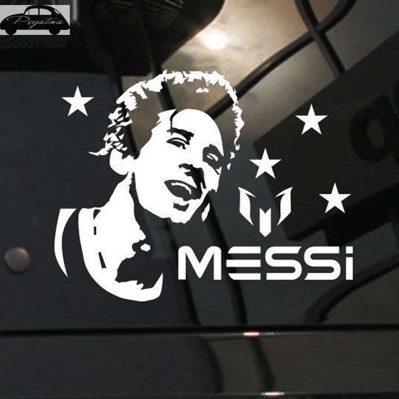 Messi Football Player Sticker Sports Soccer Car Decal Helmets Kids Room Posters Vinyl Wall Decals Football Sticker