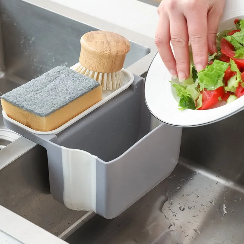 Foldable Sink Drain Basket Kitchen Waste Leaking Basket Sink Side Wet Garbage Sponge Rack Drain Filter Rack Kitchen Tool 15 Foldable Sink Drain Basket Kitchen Waste Leaking Basket Sink Side Wet Garbage Sponge Rack Drain Filter Rack Kitchen Tool