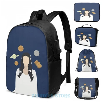 

Funny Graphic print LOVE - Lana Del Rey USB Charge Backpack men School bags Women bag Travel laptop bag