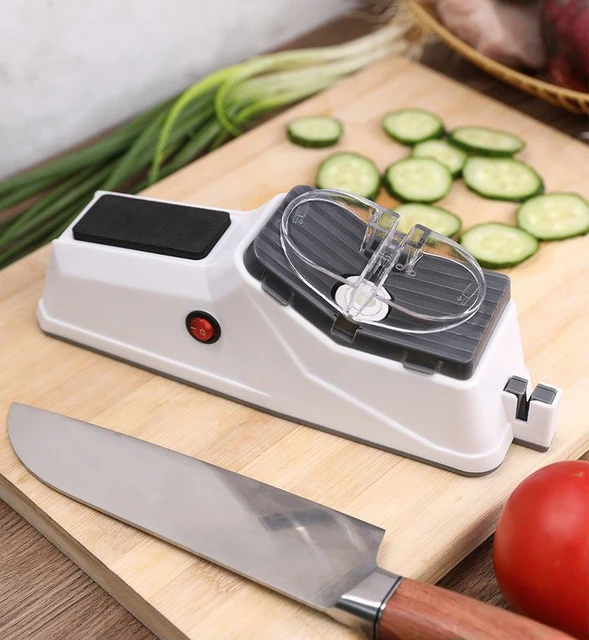 USB Electric Knife Sharpener Fast Automatic Sharpening Stone Whetstone  Grindstone Kitchen Knives Scissor Grinder Sharpener