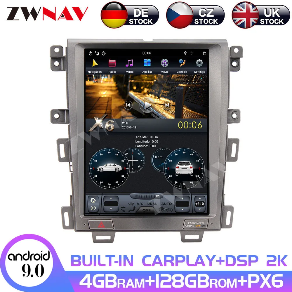 

Android 9 V128GB Tesla IPS Screen For FORD EDGE 2007 2008 2009 2010 - 2014 Car Multimedia Player Stereo Radio GPS Navigation