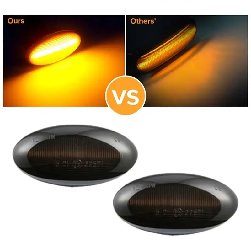 

LED Dynamic Turn Signal Side Marker Light Sequential Blinker Light For Peugeot 307 206 207 407 107 607 For Citroen C1 C2 C3 C5