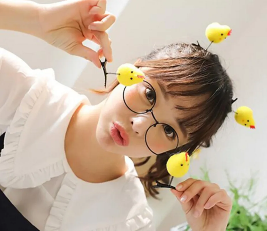 Детская 3D заколка для волос в виде курицы девочек заколка-Пряжка аксессуары