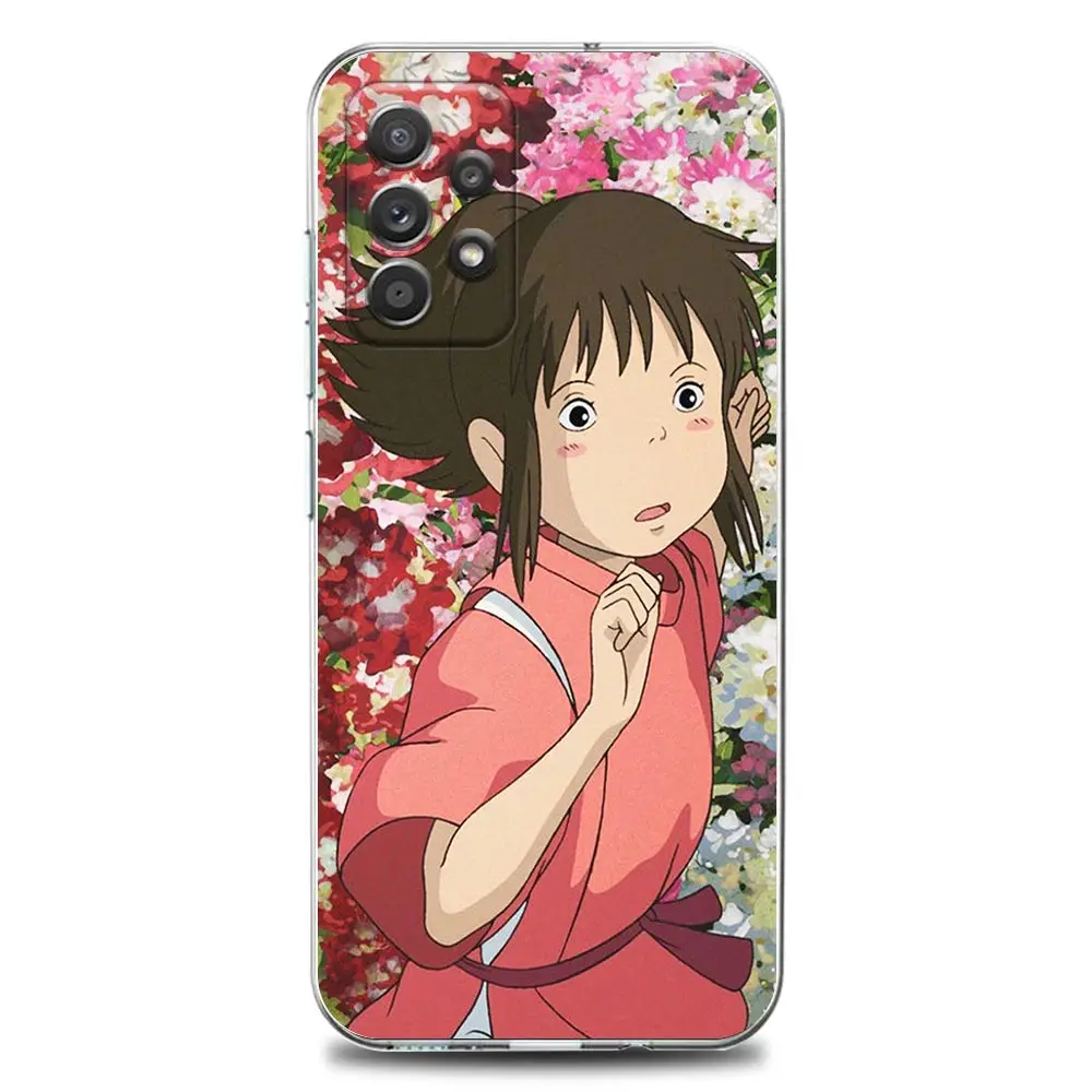 Cartoon Studio Ghibli Spirited Clear Phone Case for Samsung A01 A02s A11 A12 A21 S A31 A41 A32 A51 A71 A42 A52 A72 Soft Silicon kawaii samsung phone cases