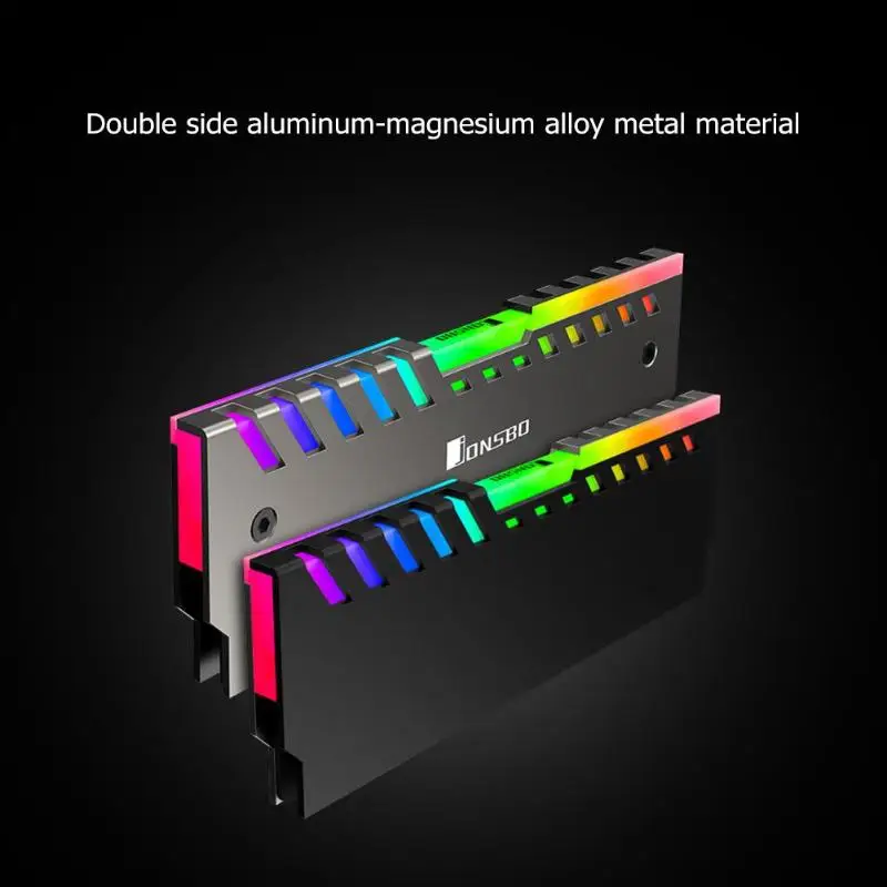 2 шт. Jonsbo NC-2 RGB Настольный ram память охлаждающий жилет 256 цвет авто изменение алюминиевый охладитель жилеты