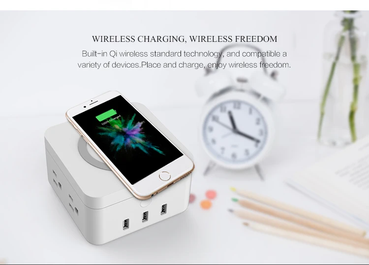 Новое поступление Freecube power spcket/динамик/рождественские светодиодные лампы/Беспроводное зарядное устройство QI беспроводной набор для зарядки с многофункциональным
