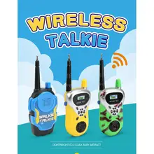 2 шт./упак. иди и болтай Walkie Talkie S для детей Интерактивные игрушки 3 x AA Батарея(не входит в комплект) Беспроводной игрушка Повседневное