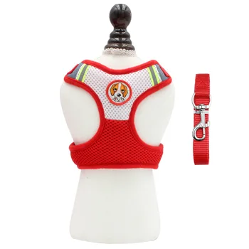 

15PCS / LOT Dog Harness And Leash Set Vest Mesh Breathable Pet Chest Strap Reflective Dog Rope