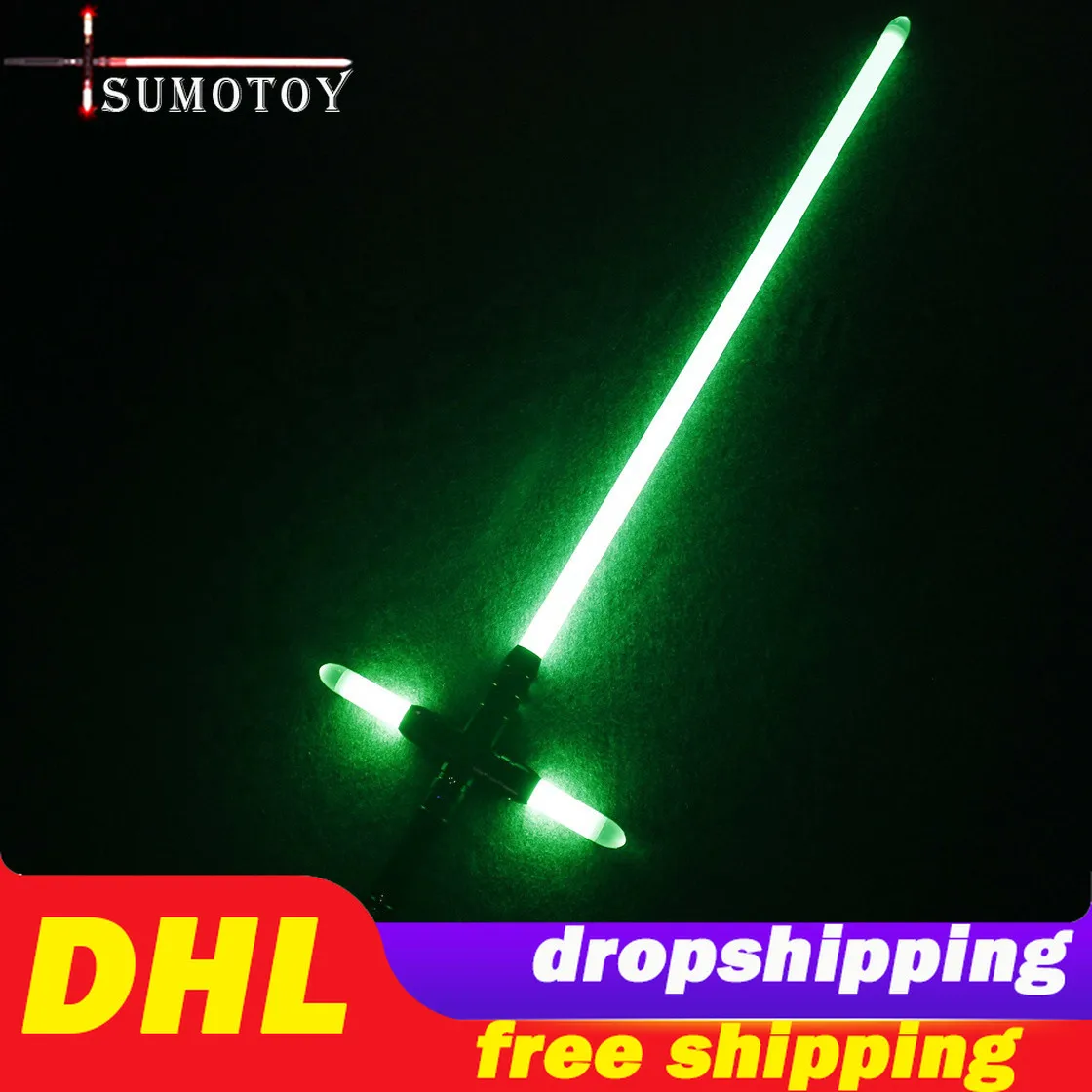 

SUMOTOY YDD Small Cross Lightsaber Jedi Sith Metal Hilt Light Saber Rechargeable Force FX Heavy Dueling Sound Lock up Sword