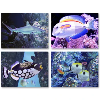 

Painting Full Round Drill Ocean DIY Diamond 5D Embroidery Aquatic Creatures Handicraft Picture Wall Art Home Decor Cross Stitch