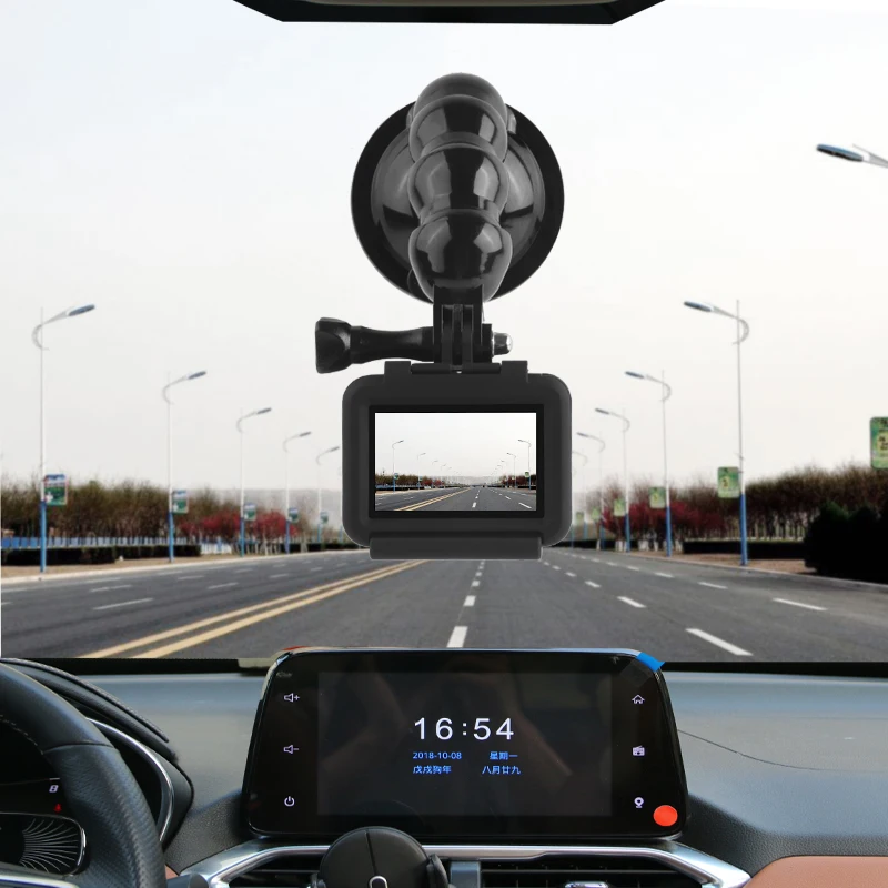 Присоска для стекла с поворотной рукояткой автомобильный держатель крепление для ram GoPro Hero 7 6 5 SJCAM Xiaomi Yi 4K Lite eken аксессуары для экшн-камеры