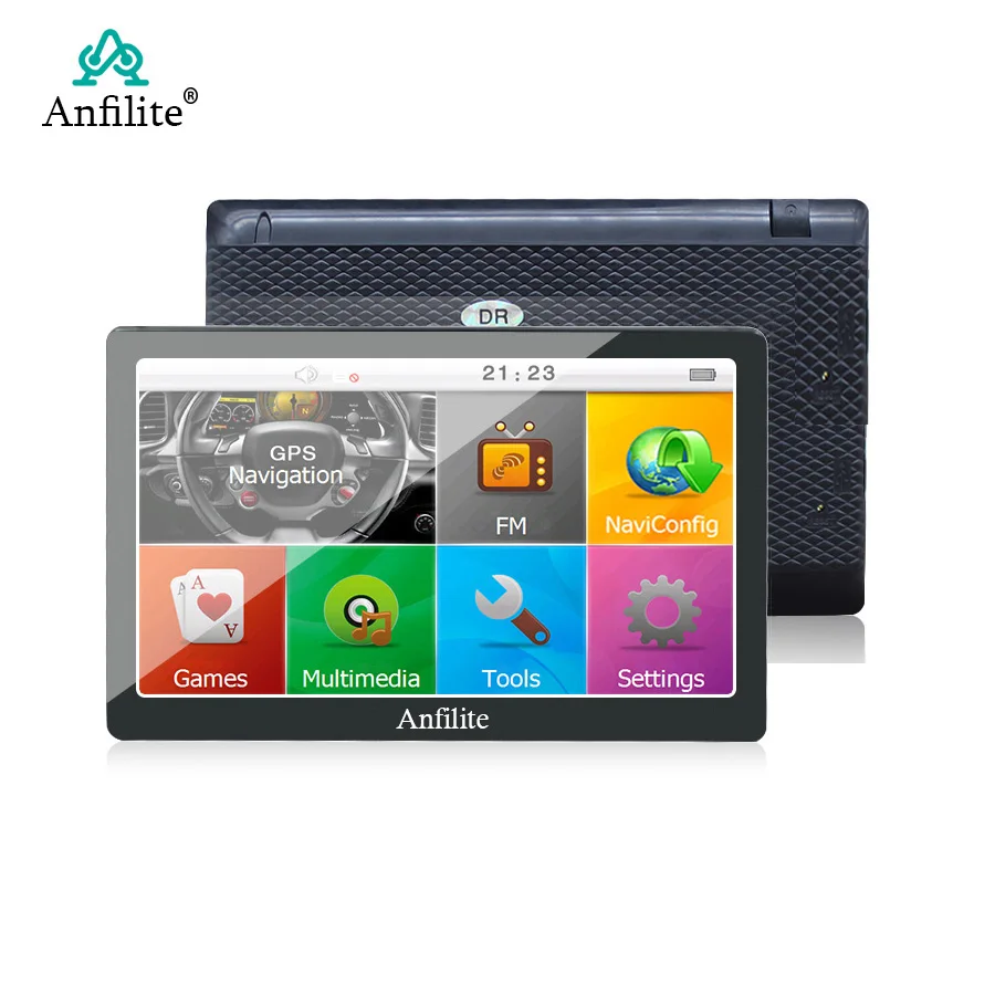 Автомобильный GPS навигатор Anfilite 7 дюймов FM Bluetooth AVIN новейшие карты Европы