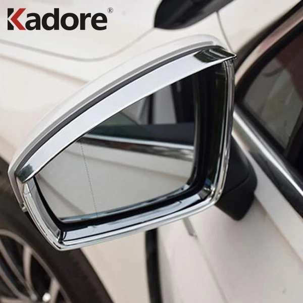 Для Volkswagen Tiguan ABS Хромированная Боковая дверь зеркало заднего вида защита от дождя накладка рамка украшение