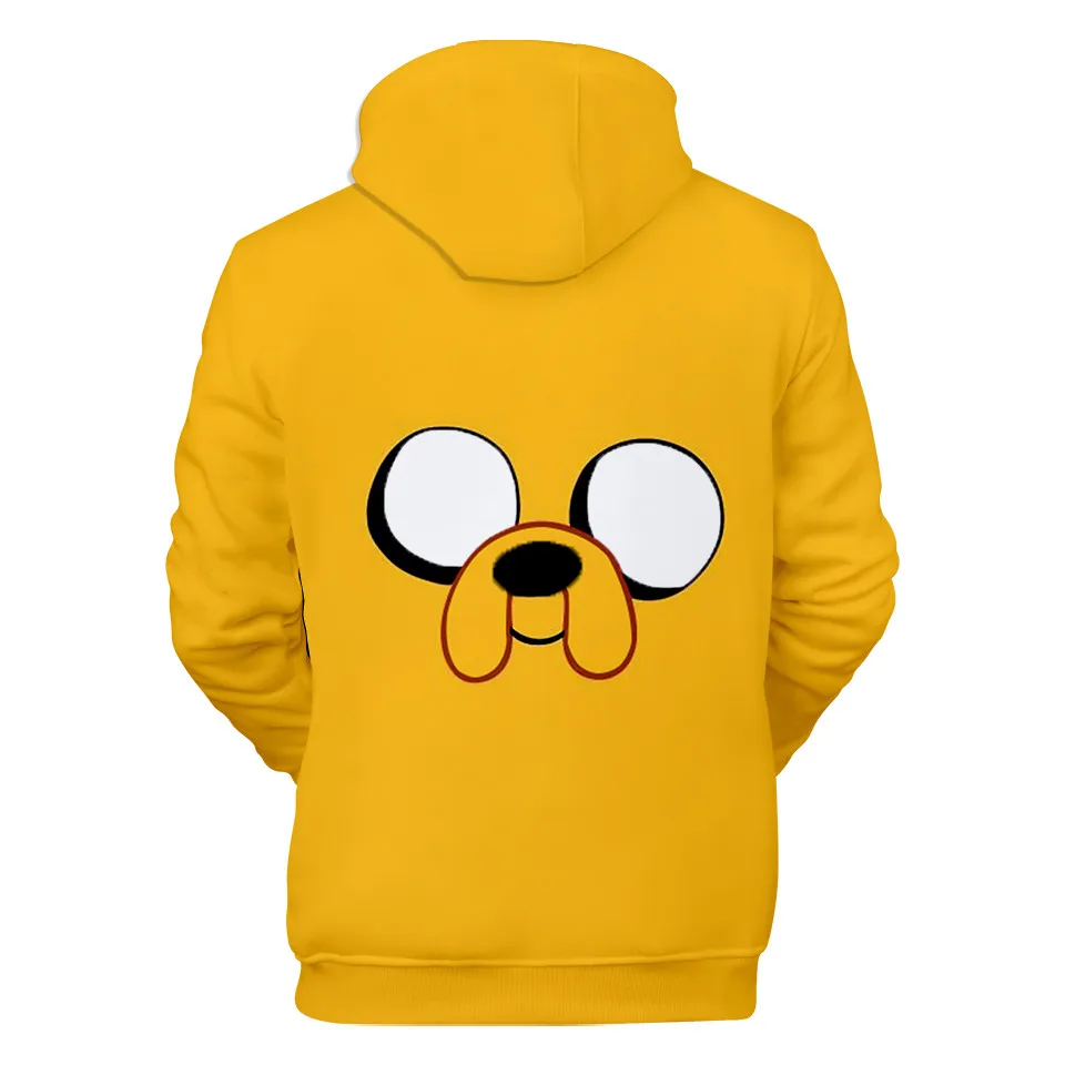 Adventure Time Finn And Jake The Dog Face Hoodie Sweatshirt Men Women Fleece 3D Hoodies Pullover Streetwear Jacket Coat Clothes