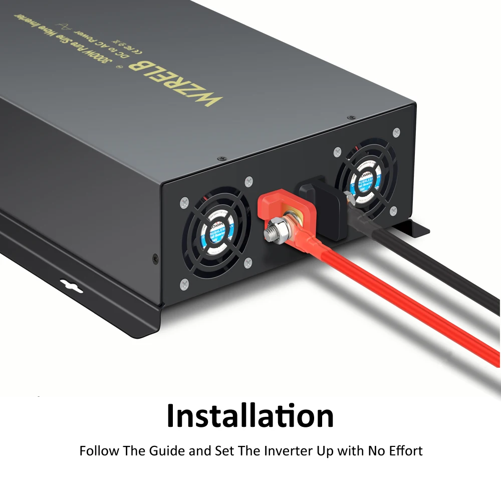 Description Picture 5 of itemWired Control Pure Sine Wave Inverter 3000W 12V 220V Solar Power Inverter 24V/48V/96V/110V DC to AC 120V/230V/240V Transformer