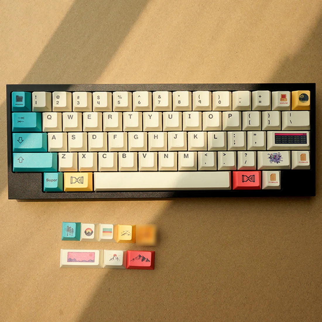 136-chiavi-set-80s-serie-retro-tappi-chiave-pbt-tintura-tappi-chiave-subbed-profilo-ciliegia-keycap-con-barra-spaziatrice-7u-15u-175u-2u-supplemento