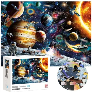 

1000 Pieces Jigsaw Puzzles Educational Toys Scenery Space Stars Educational Puzzle Toy for Kids/Adults Birthday Gift 70×50cm