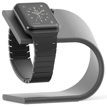 

Smart Watch Holder U Shape Aluminum Alloy Smart Watch Charging Bracket Metal 45 Degree Angle Charger Dock Station Stand