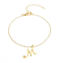 10 шт./лот уникальный персонализированный браслет с буквами, маленькая начальная браслет, Английский алфавит браслет для пары, подарок для нее-идея подарка