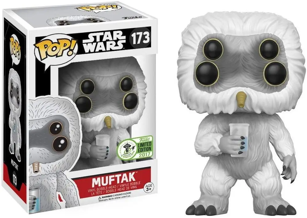 2017 ECCC эксклюзивный FUNKO POP официальный Звездные войны-Muftak Виниловая фигурка