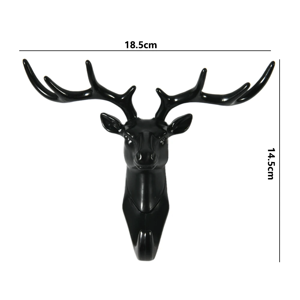 Wall Hanging Vintage Deer Head Antlers Hanging Clothes Hat Scarf Key Deer Horns Hanger Wall Decoration Hook wall hanging hook