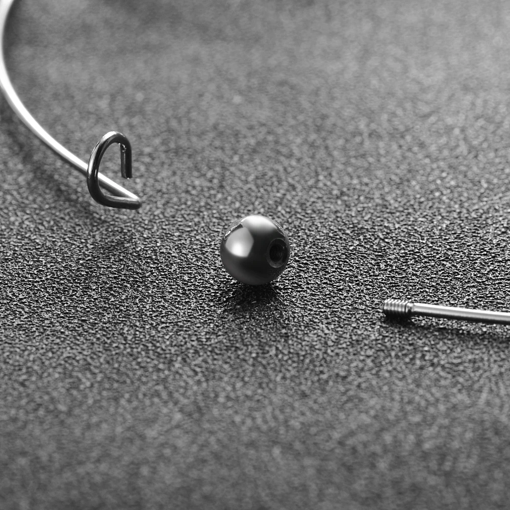 5pcs/lot Stainless Steel 1mm Thickness Wire Necklace Round Cable Circle Torques Collar Choker For DIY Jewelry Findings for necklace making supplies
