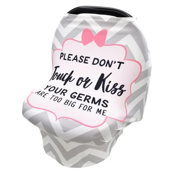 

Ripple Shaped Design Safety Seat Cover Multi-function Baby Stroller Cover Useful Sun Proof Cover Durable Baby Lactation Cover (L