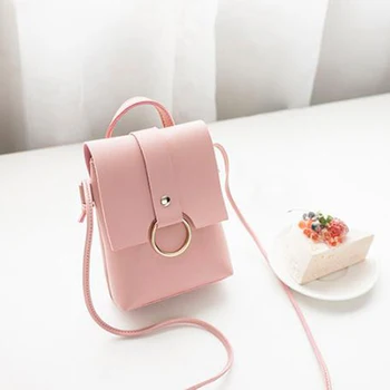 

Women PU Mini Hasp Messenger Bags Girl Mobile Phone Bag Pouch Students Children Crossbody Case Girl Shoulder Bags