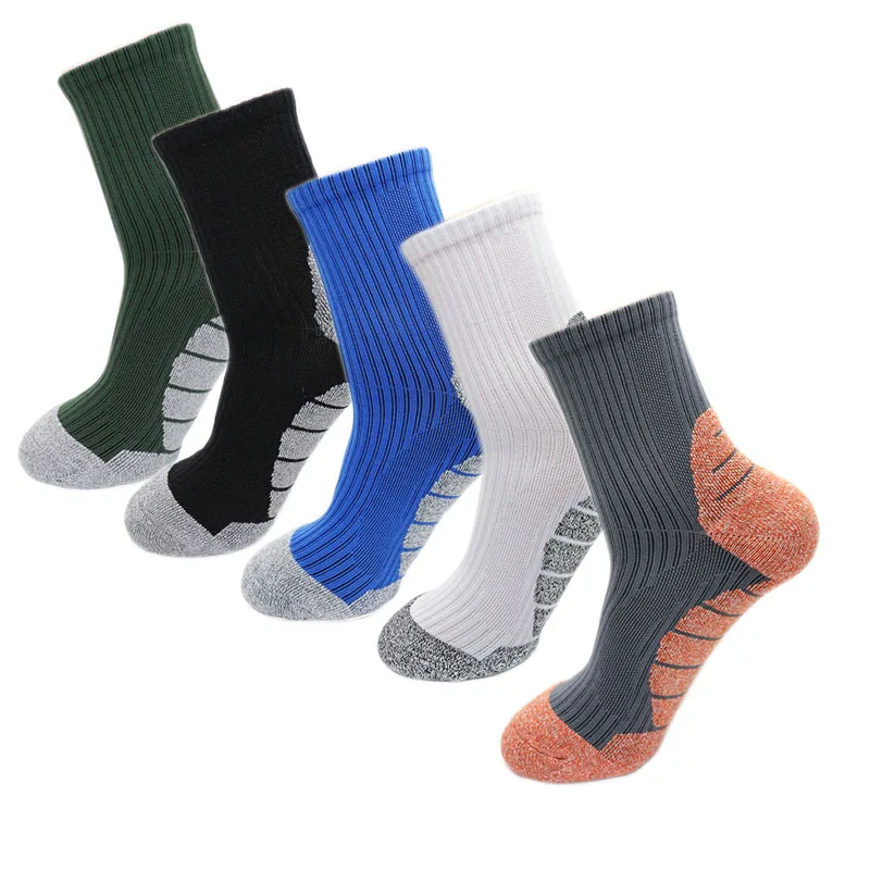 Winter Men's Sports Socks Foot Terry Thickened Reinforced Wear ...