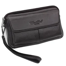 Кожаный мужской клатч, кошелек, браслет, молния, монета, телефон, карта, сумка, сумка на запястье, сумка для бизнеса, путешествий, Повседневная Ha