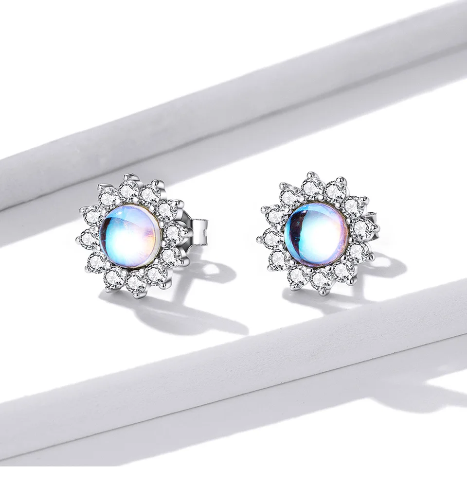 elegante moonstone zircon conjuntos de jóias