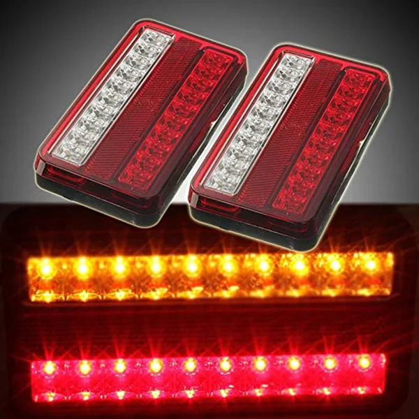 20Led хвост светильник 12V Водонепроницаемый поворотник грузовик тормозной светильник для автомобилей, грузовых автомобилей, трейлеров, кемперов