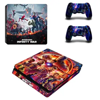 

Avengers Infinity War Full Cover Faceplates PS4 Slim Skin Sticker Decal For PlayStation 4 Console & Controller PS4 Slim Sticker