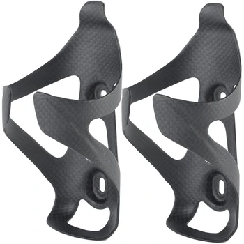 

2PCS Full Carbon Fiber Bicycle Water Bottle Cage Ultra Light Water Bottle Holder for Road Bike MTB Cycling Equipment