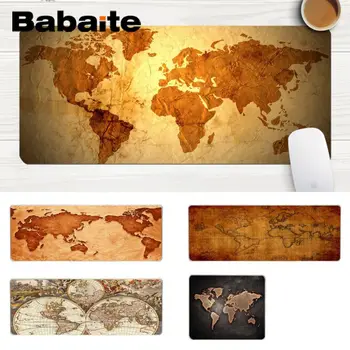 

Babaite World Map Rubber Mouse Durable Desktop Mousepad Comfort Mouse Mat Gaming Lockedge Mousepad