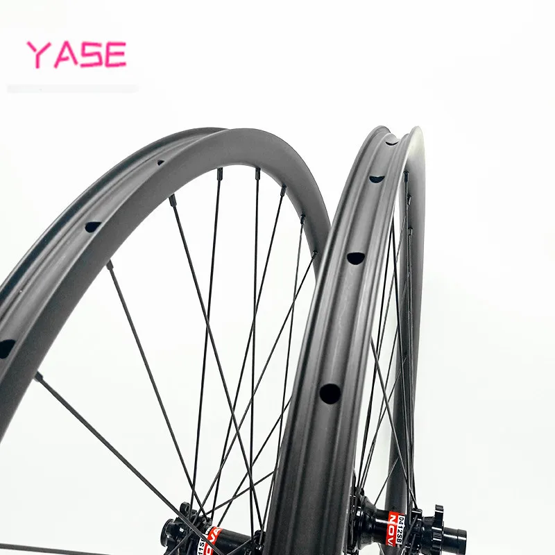 Сверхлегкие карбоновые колеса для горного велосипеда 29er mtb wheelset 27x25 мм бескамерные велосипедные дисковые колеса D411SB 412SB ruedas carbono mtb 29er