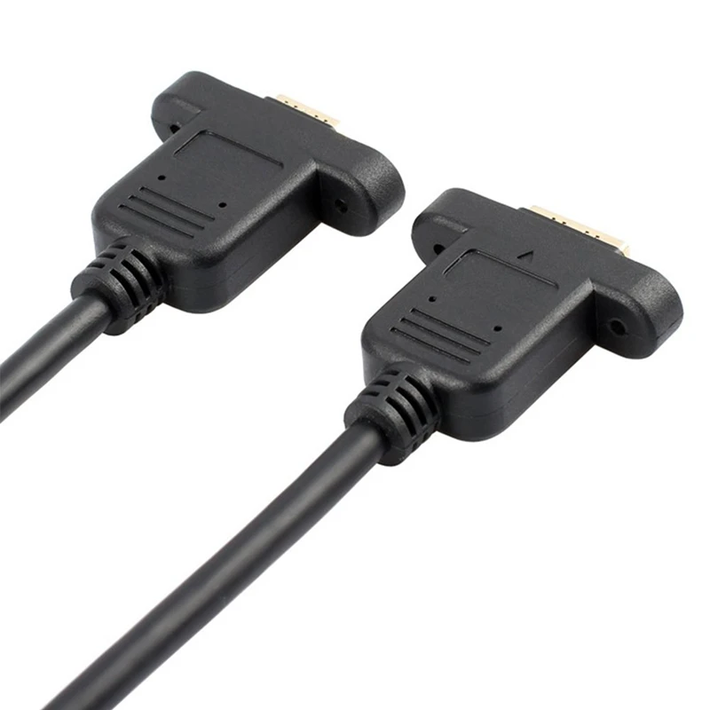 FFYY-Hdmi Extension Cable High Speed Hdmi Female To Female Extension Wire Cord Hdmi Extender Adapter Coupler with Screw Nut- Go