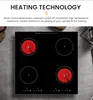 AC220-240V 4 Heads Cooker Induction Cooktop 220V 2000W*4 Waterproof Infrared Cooker Commercial Induction Stove Induction Cookers 4
