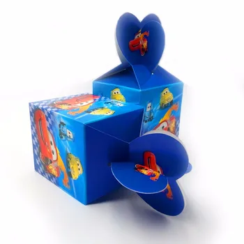 

6pcs Cars Lightning Mcqueen Cartoon Party Kids Favor Candy Box Kids Birthday Party Decorations Suppliers Baby Favor Disposable