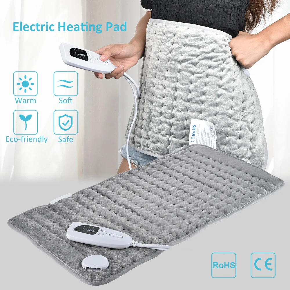 

Electric Heating Pad for Abdomen Waist Back Pain Relief Winter Warmer Blanket With Controller US/EU Plug