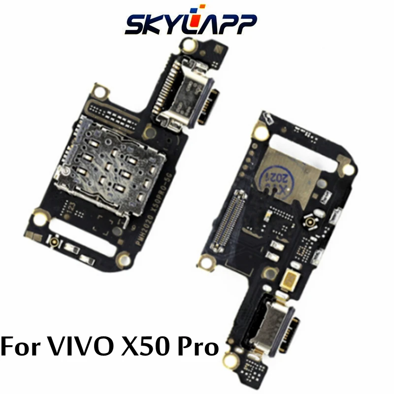 Плоский кабель с разъемом для карт сотового телефона VIVO X50 Pro задняя панель