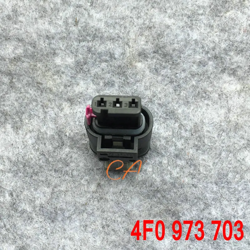 

Applicable to V:W AUD-I Reversing Radar Plug Camshaft Sensor Plug 3P 4F0 973 703 4F0973703