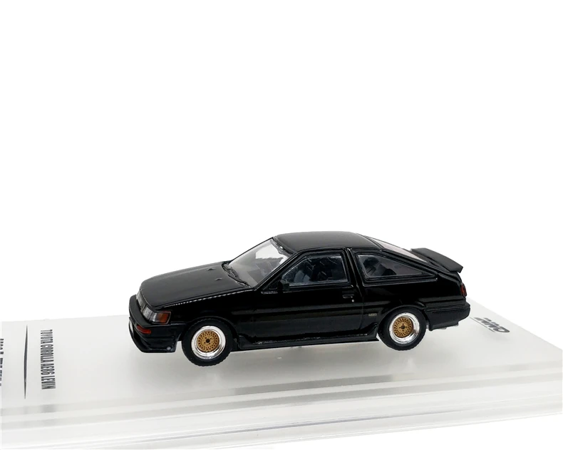 Toyota AE86 Black 1: 64 INNO64 Honda Civic Тип-R Fit Accord Mitsubishi EVO Toyota Corolla levin гонки литой модельный автомобиль - Цвет: Toyota AE86 Black
