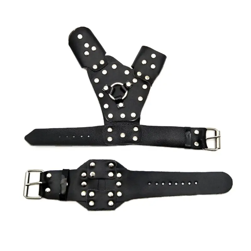 Bow Fishing Archery Protective Hand Guard Gloves Wristband for Fishing Slingshot E5BD