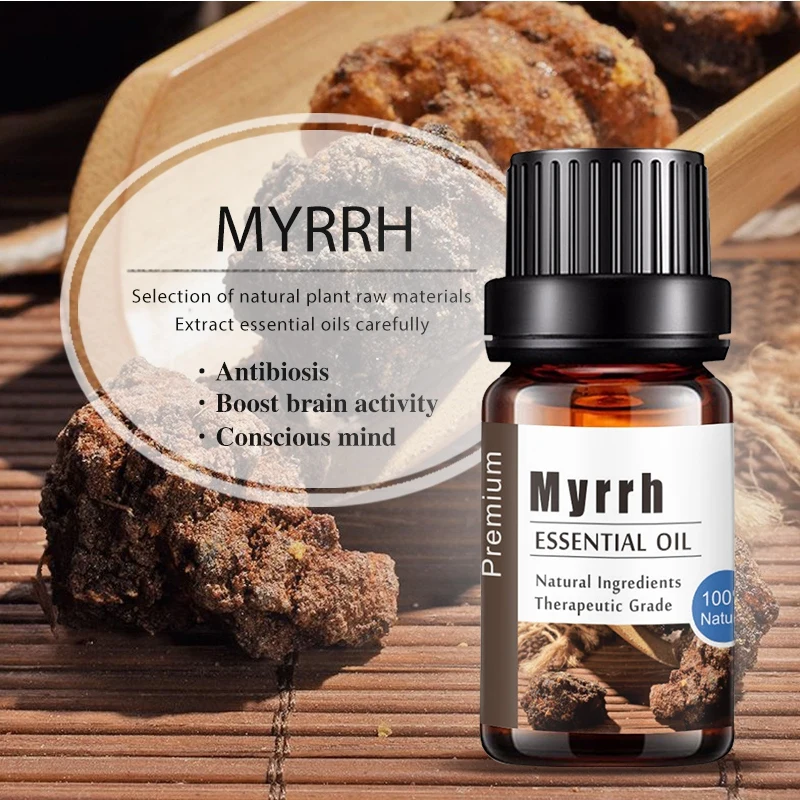 Wholesale Pure Natural Myrrh Aromatherapy Essential Oils Anti-stress Aroma Diffuser Oil High Effective