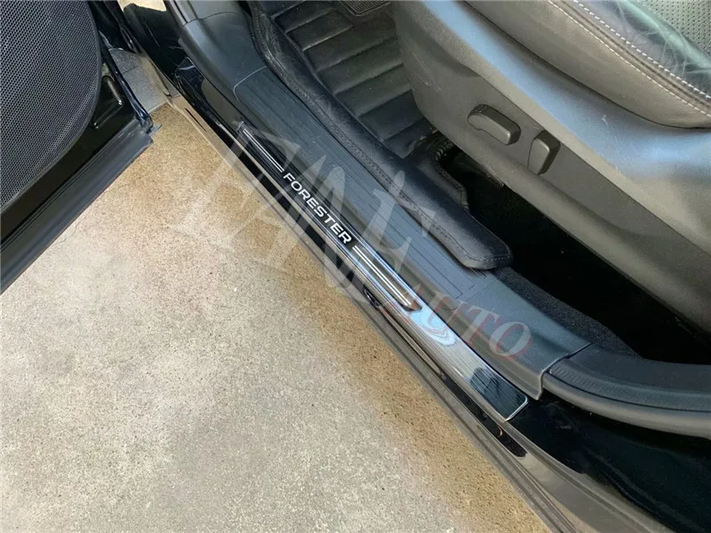 Нержавеющая сталь порога Накладка защита порогов протектор Накладка для Subaru Forester