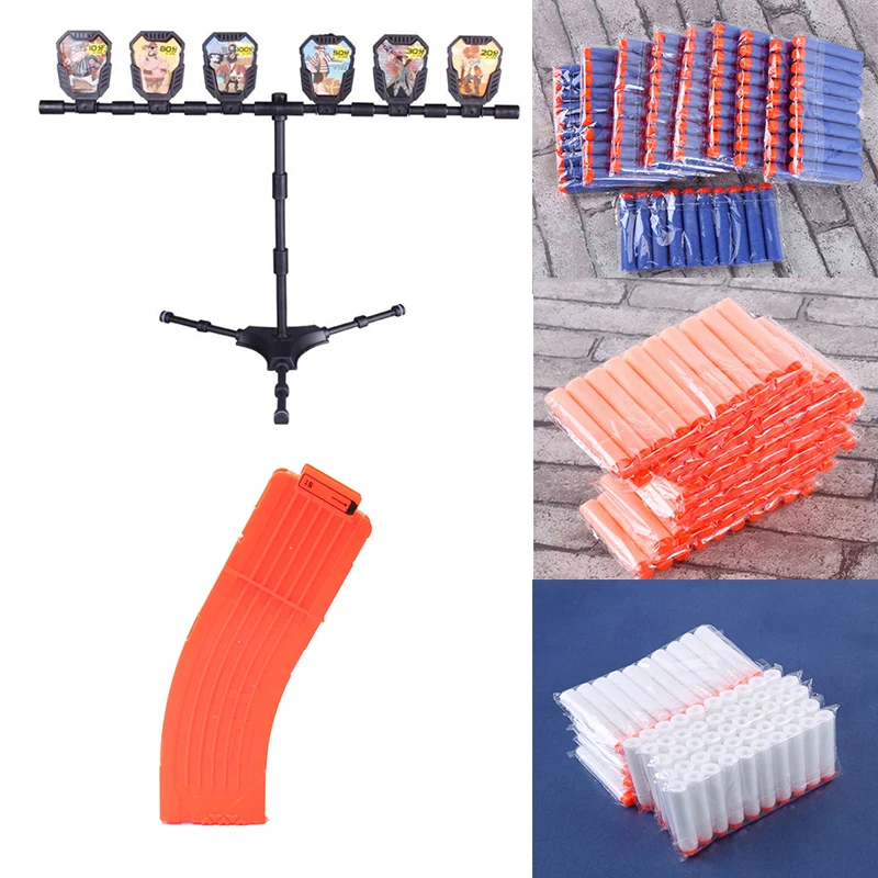 Для Nerf игрушки Стрельба Цель Дети звуковой светильник стрельба игры Высокая точность забивание Авто Сброс электрический пистолет цель аксессуары
