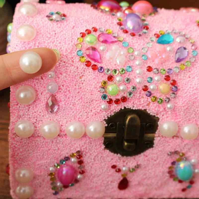Детская hand-made из подручного материала сумка девушки твердые деревянные, для канцтоваров коробка пенал для карандашей Снежинка грязи палку дрель ящик для хранения